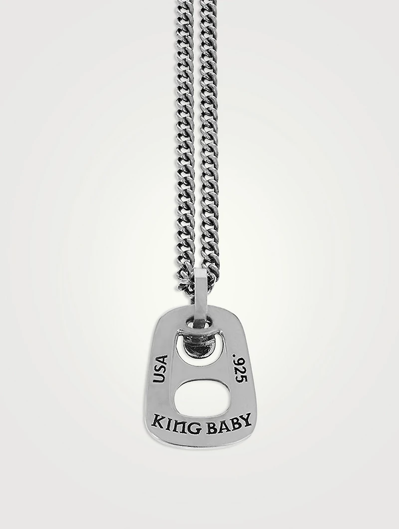 Silver Pop Top Pendant Necklace