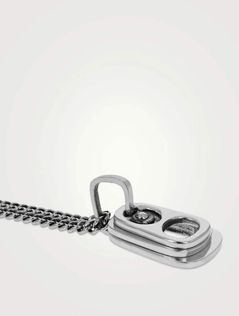 Silver Pop Top Pendant Necklace