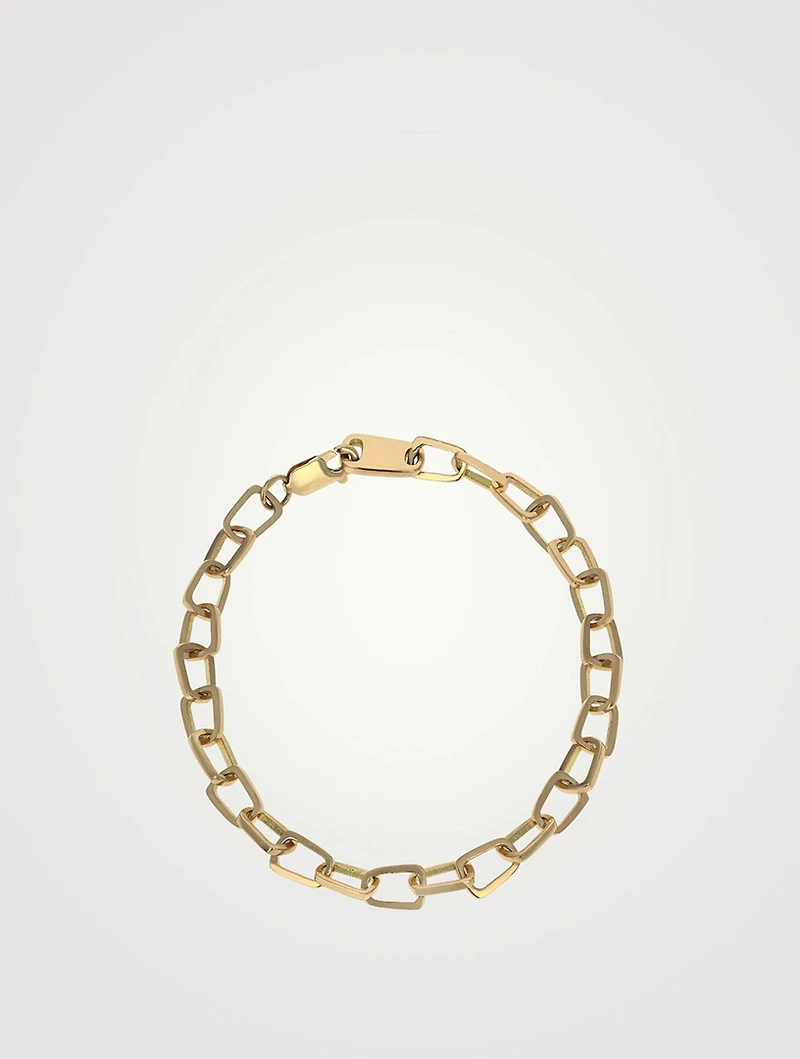 10K Gold Pop-Top Cut-Out Bracelet