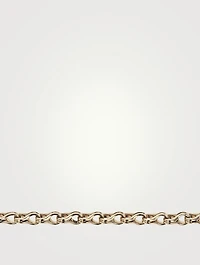 10K Gold Small Twisted Eight Link Bracelet