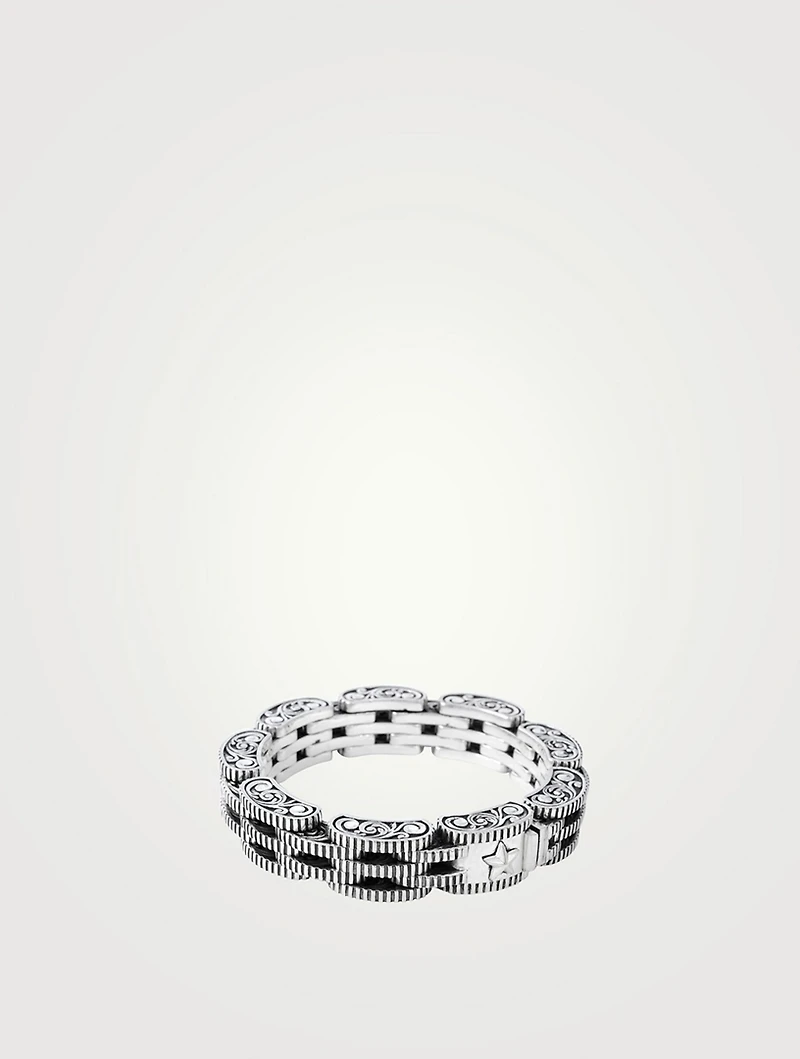 Silver Rotor Link Bracelet