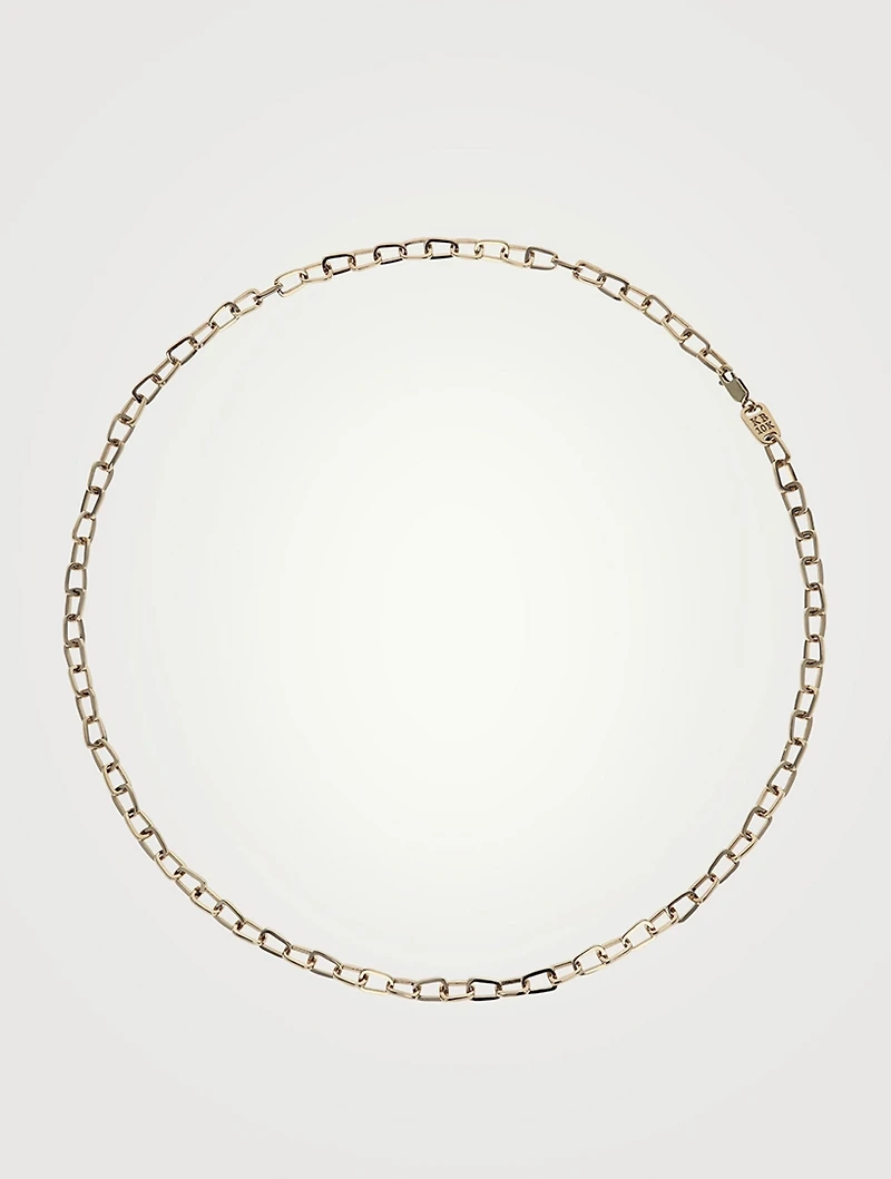 10K Gold Pop-Top Cut-Out Necklace