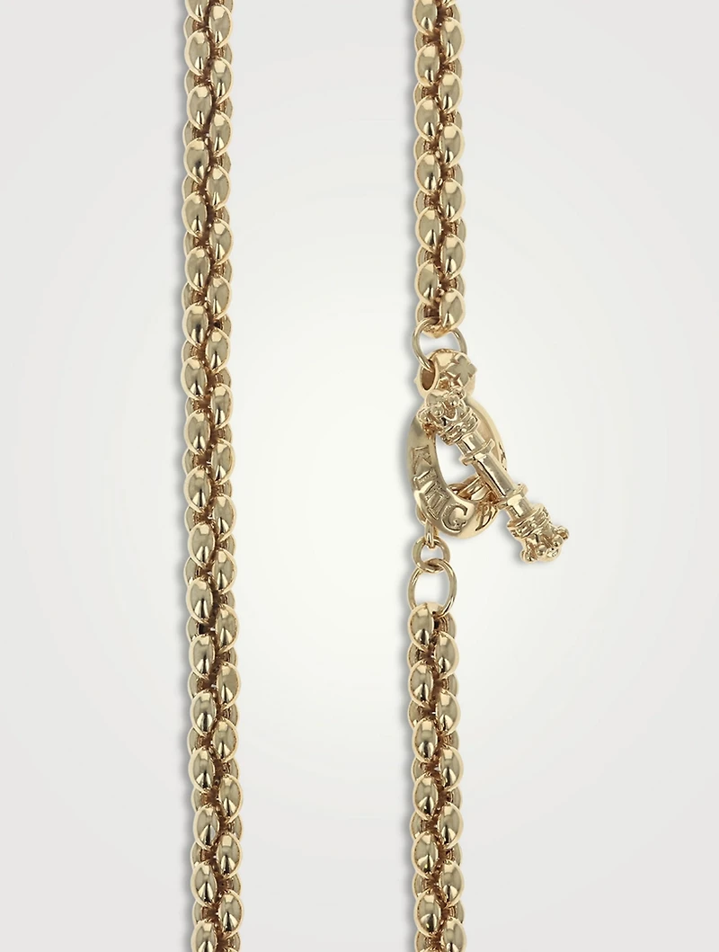 10K Gold Small Infinity Link Necklace