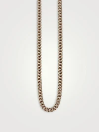 10K Gold Fine Curb Link Necklace