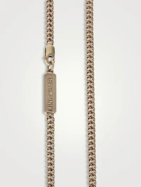 10K Gold Fine Curb Link Necklace