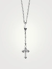 MB Cross Chain Skull Rosary Necklace