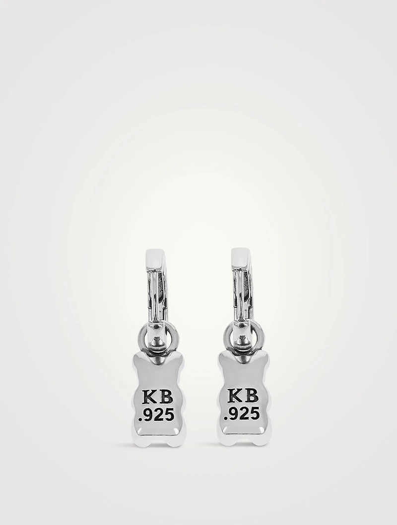Silver Gummie Bear Earrings