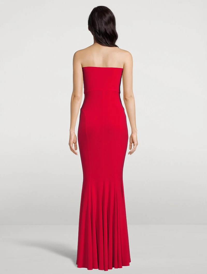 Strapless Fishtail Gown