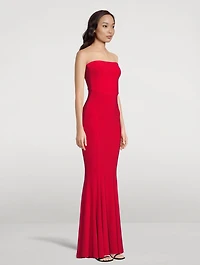Strapless Fishtail Gown