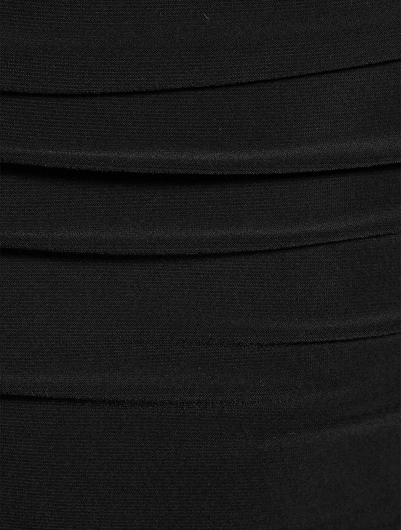 Long-Sleeve Turtleneck Mini Dress