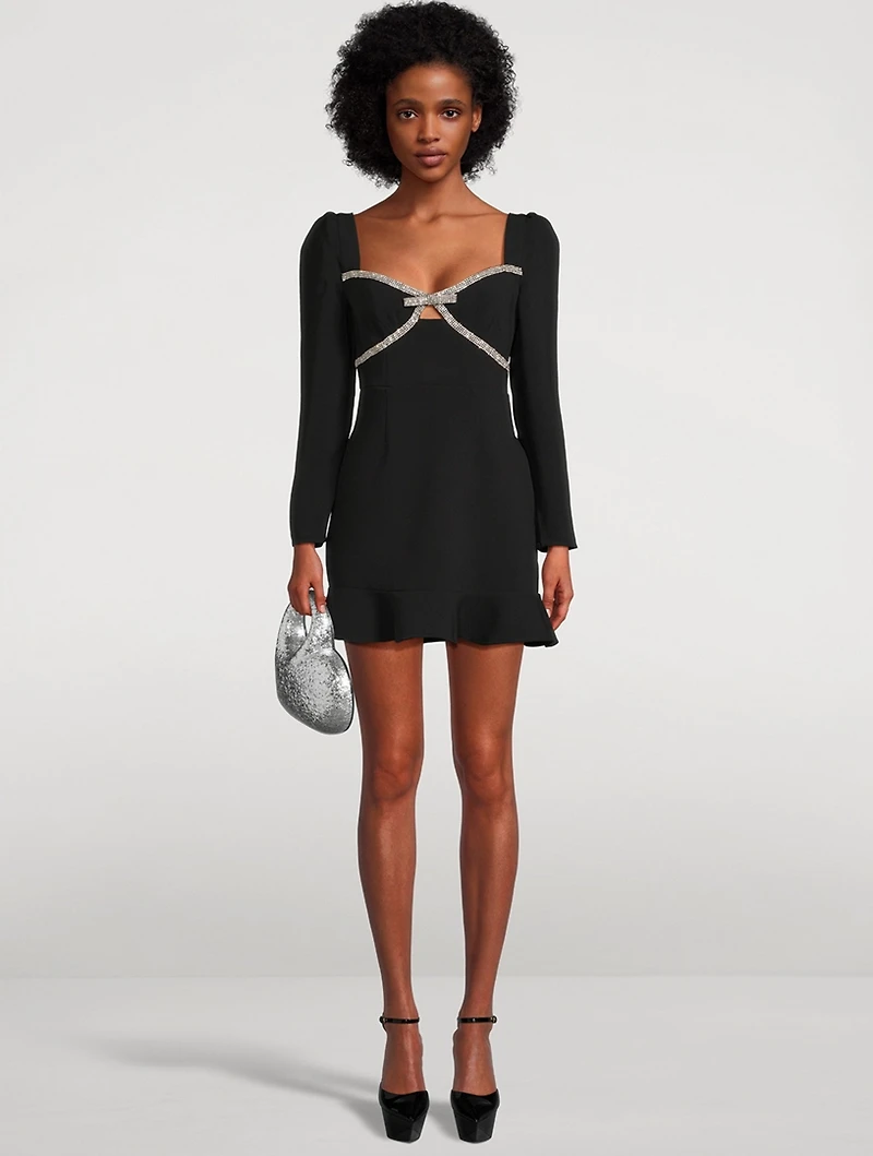 Diamante Bow Mini Dress