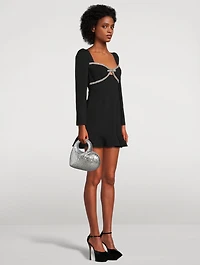 Diamante Bow Mini Dress