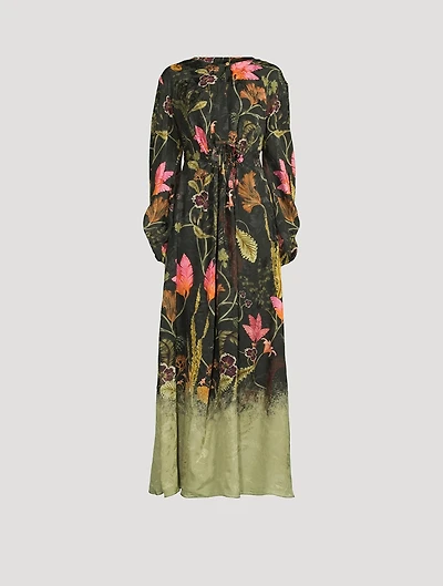 Antonieta Habitat Floral Jacquard Maxi Dress