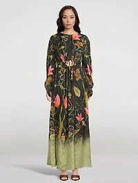 Antonieta Habitat Floral Jacquard Maxi Dress