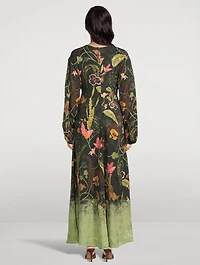 Antonieta Habitat Floral Jacquard Maxi Dress