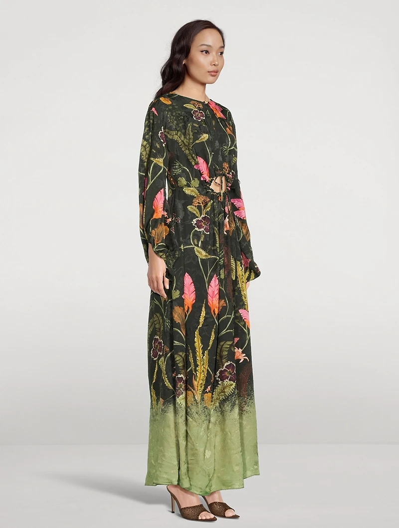 Antonieta Habitat Floral Jacquard Maxi Dress