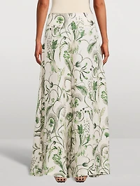 Marea Habitat Wide-Leg Trousers Botanical Print
