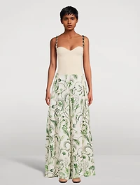 Marea Habitat Wide-Leg Trousers Botanical Print
