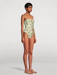 Durazno Pacifico One-Piece Swimsuit Floral Print