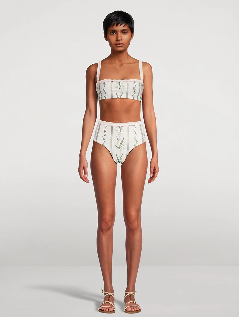 Nopal Perla Bikini Bottom Floral Print