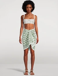 Emelina Perla Pareo In Floral Print