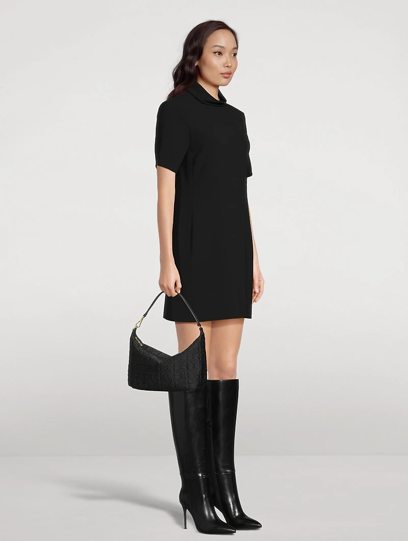 Roll-Neck Mini Dress