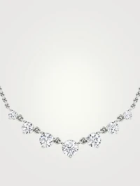 14K Gold Linked Tennis Necklace With Lab Grown Diamonds