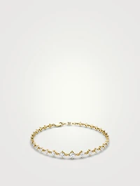 14K Gold Infinity Linked Tennis Bracelet With Lab Grown Diamonds