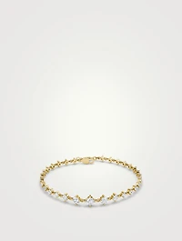 14K Gold Infinity Linked Tennis Bracelet With Lab Grown Diamonds
