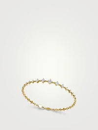 14K Gold Infinity Linked Tennis Bracelet With Lab Grown Diamonds
