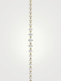 14K Gold Infinity Linked Tennis Bracelet With Lab Grown Diamonds