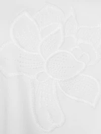 Gardenia Threadwork Cotton Twill Shirt