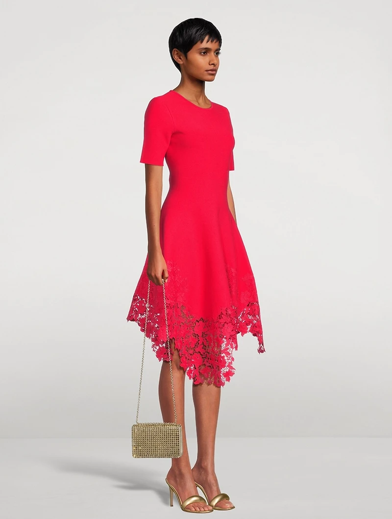 Gardenia Guipure Lace Midi Dress