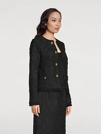 Gardenia Embroidered Tweed Jacket