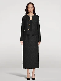 Gardenia Embroidered Tweed Jacket