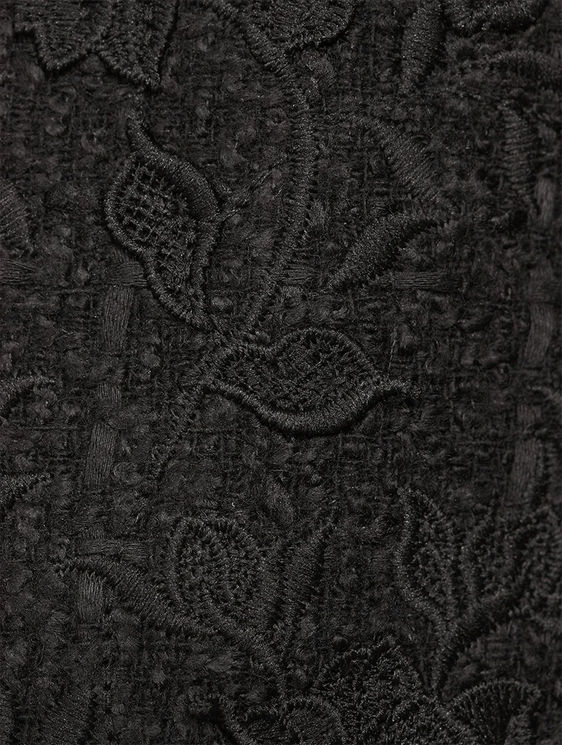 Gardenia Embroidered Tweed Jacket