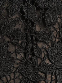 Gardenia Guipure Lace Midi Dress