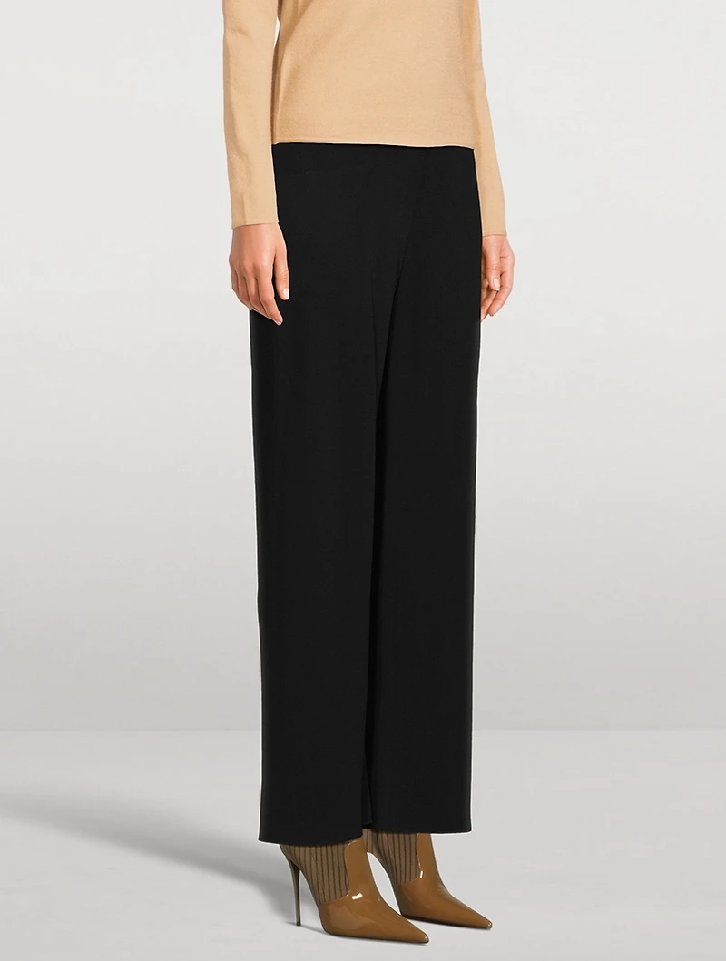 High-Waisted Bias Trousers