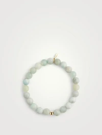 Bohème 14K Gold Faceted Aquamarine Beaded Bracelet