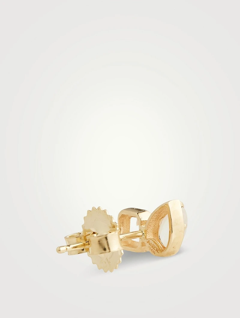 Mélia Toi Et Moi 14K Gold Cushion Stud Earrings