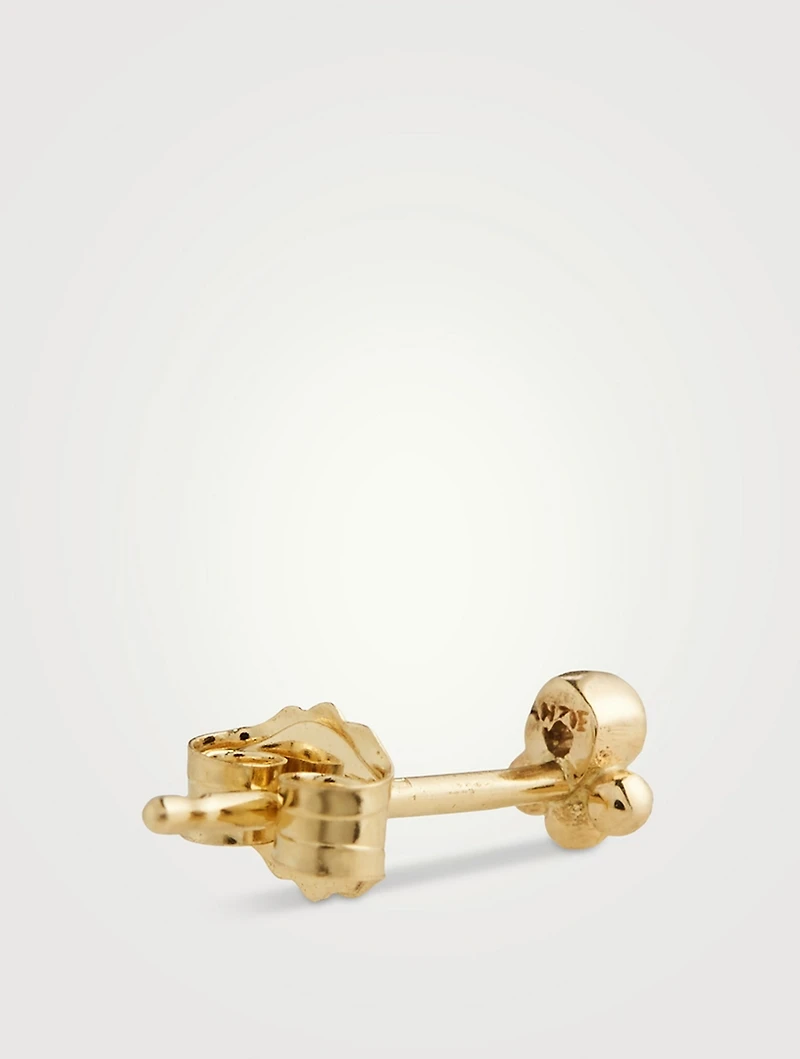 Anzie x Mel Soldera Phanie 14K Gold Diamond Stud Earring