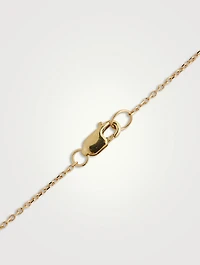 Mélia Toi Et Moi 14K Gold Necklace With Clear Topaz And Emerald