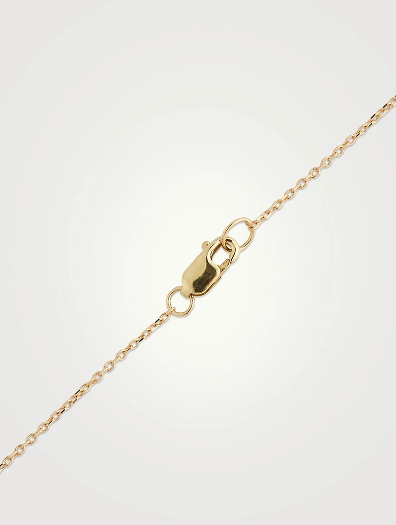 Mélia Toi Et Moi 14K Gold Necklace With Clear Topaz And Moonstone