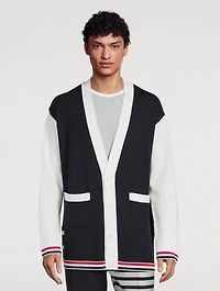 Wool Jersey Stitch Cardigan