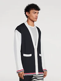 Wool Jersey Stitch Cardigan