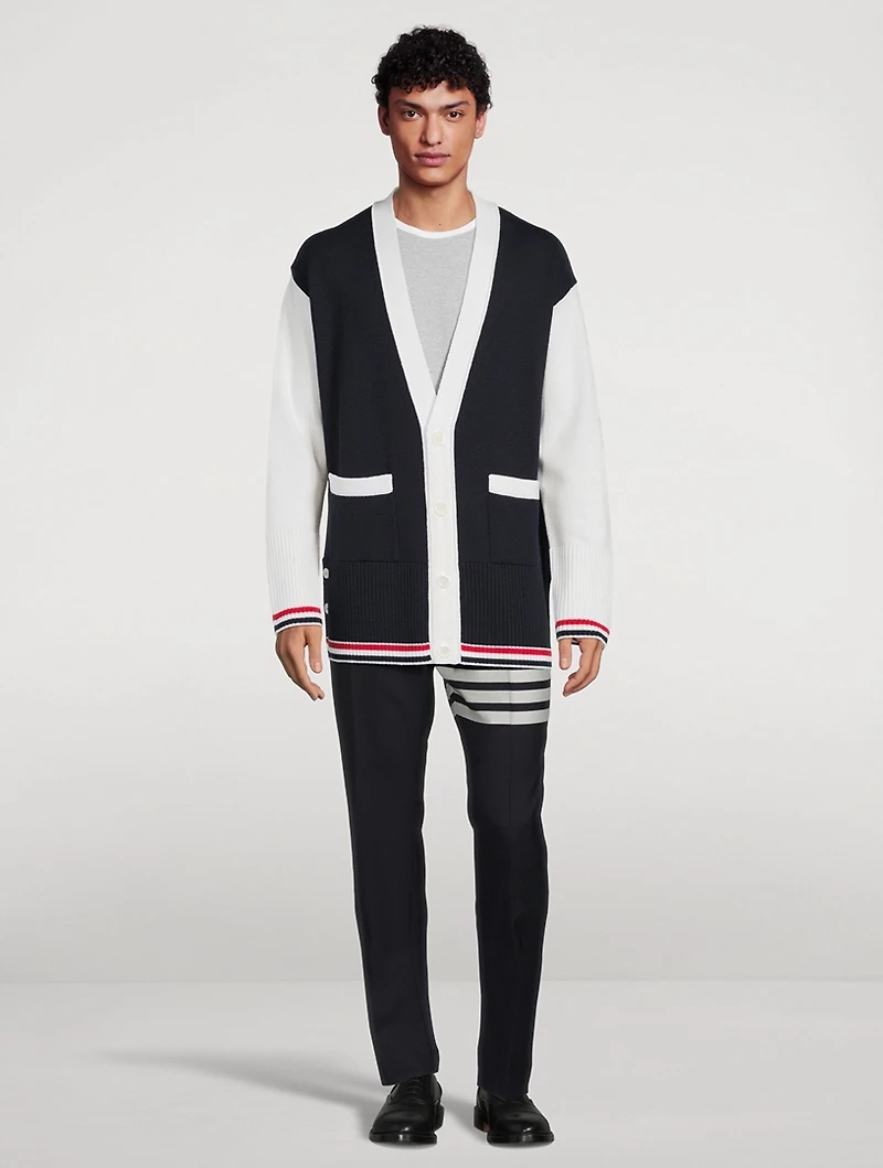 Wool Jersey Stitch Cardigan