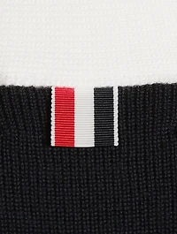 Wool Jersey Stitch Cardigan