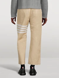 Cotton Straight-Leg Pants