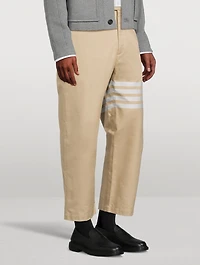 Cotton Straight-Leg Pants