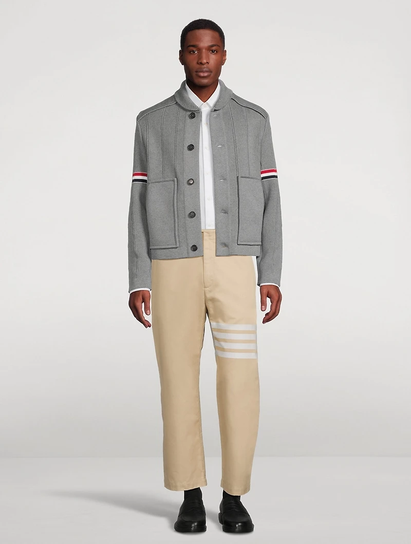 Cotton Straight-Leg Pants